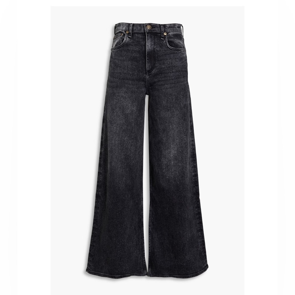 Rag & Bone - Sofie High Rise Ultra Wide-Leg Black - NWT - 29